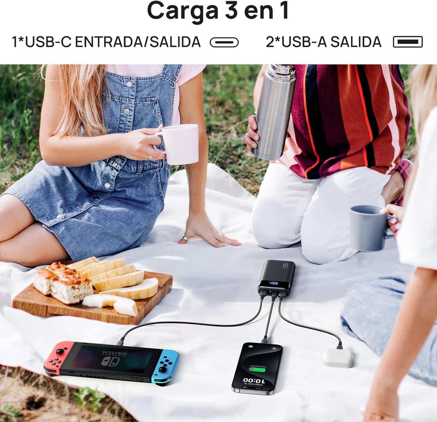 Ponemos a prueba el power bank INIU 22.5W 20000mAh