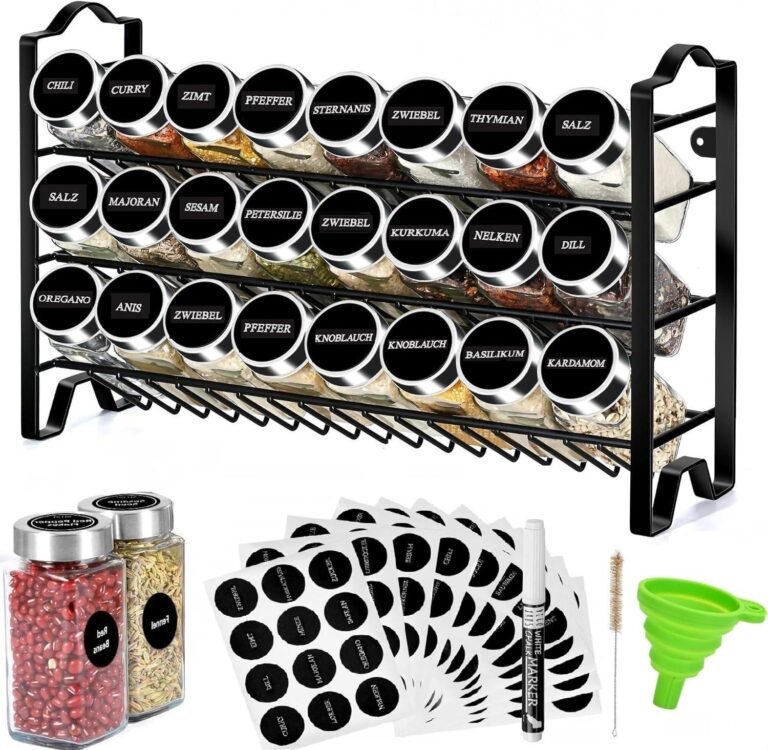 Probamos el Organizador de especieros edihome: 24 tarros, 3 niveles y etiquetas