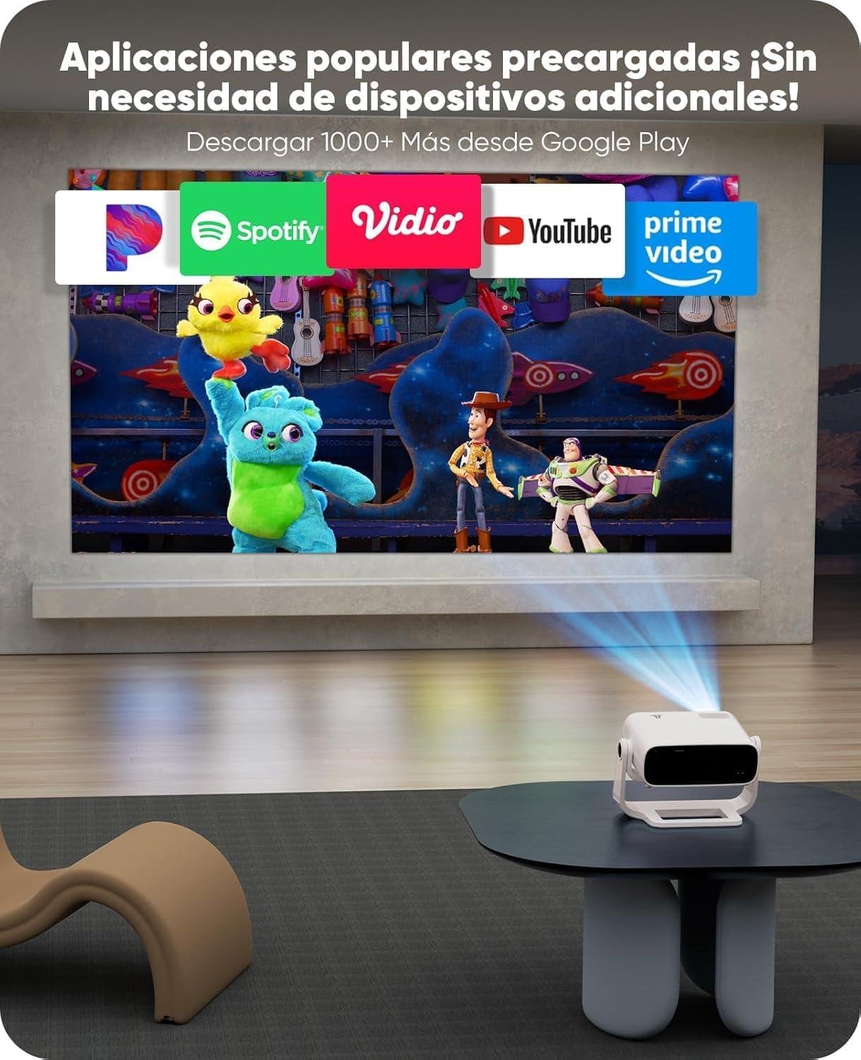 Wielio Smart Proyector: Cine y juegos con calidad y versatilidad