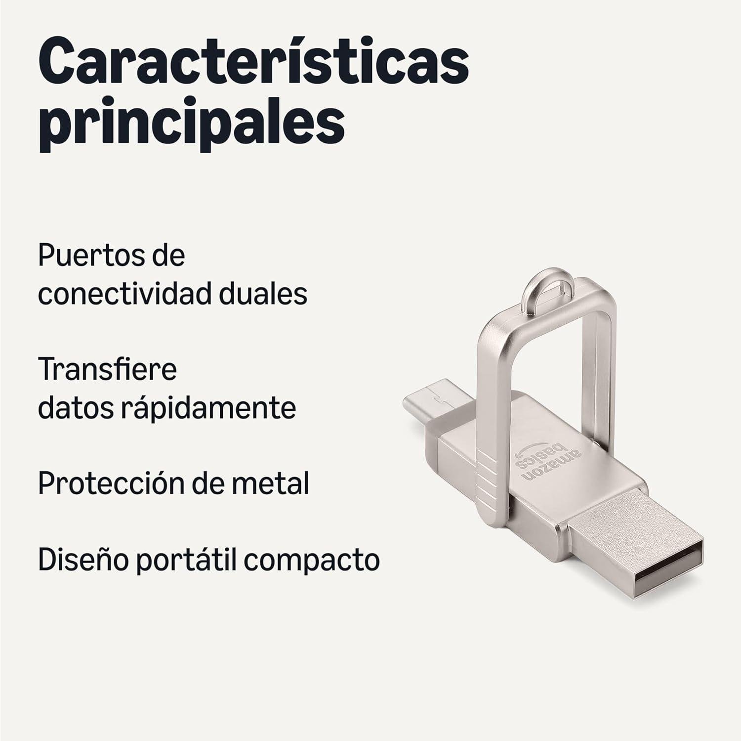 Nuestra opinión sobre la memoria USB dual de Amazon Basics: 256GB eficiente y versátil