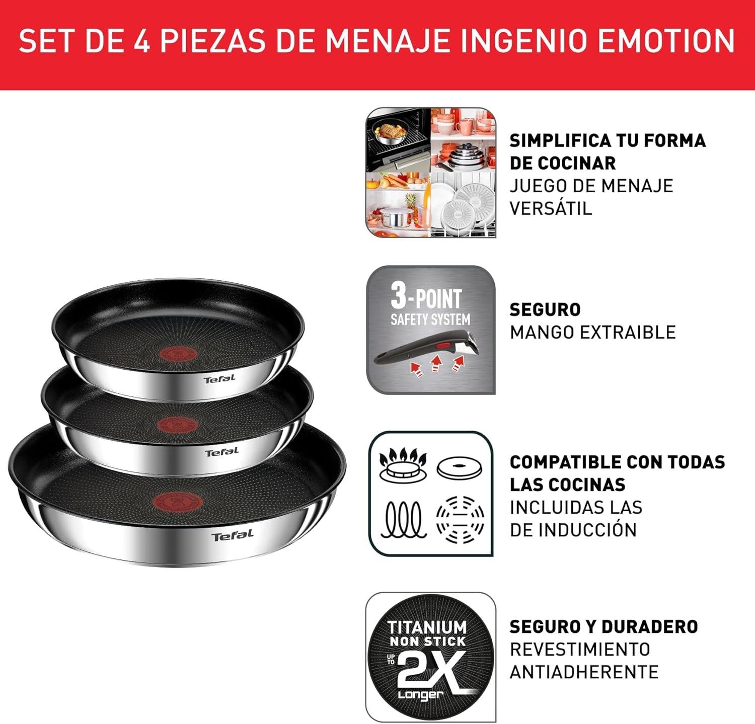 Descubramos juntos el set de sartenes Tefal Ingenio Emotion