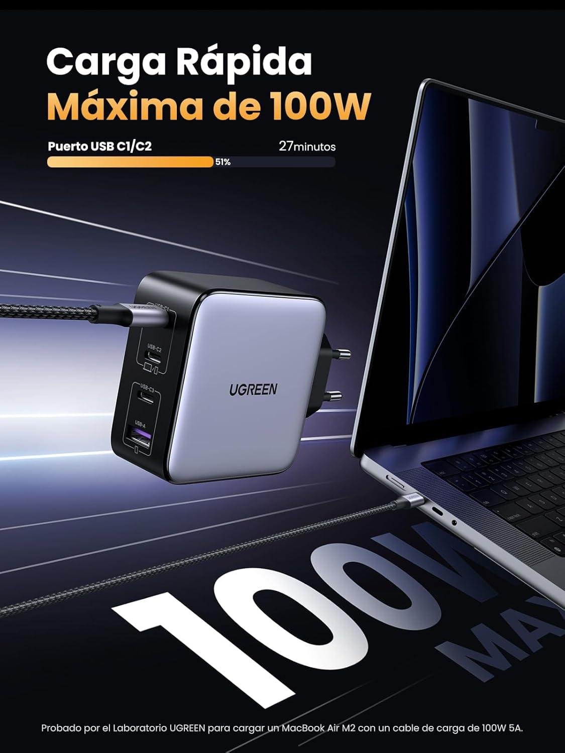 cargador de 100w