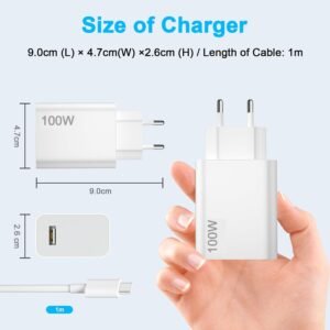 Cargador 100W y Cable USB C para Xiaomi Poco X8 Pro MAX