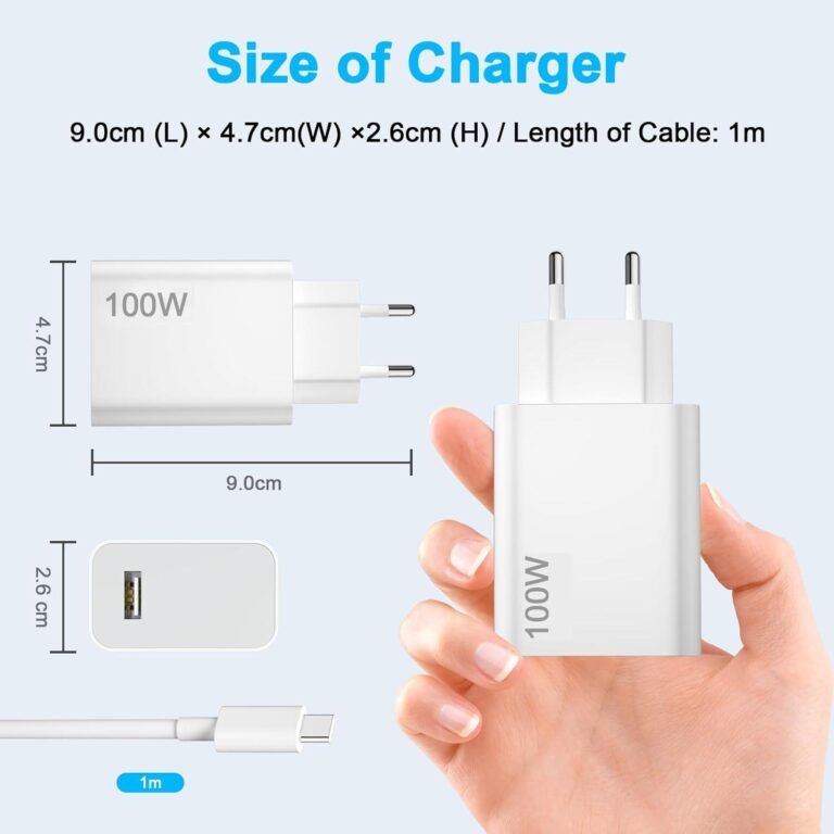 Cargador 100W y Cable USB C para Xiaomi Poco X8 Pro MAX